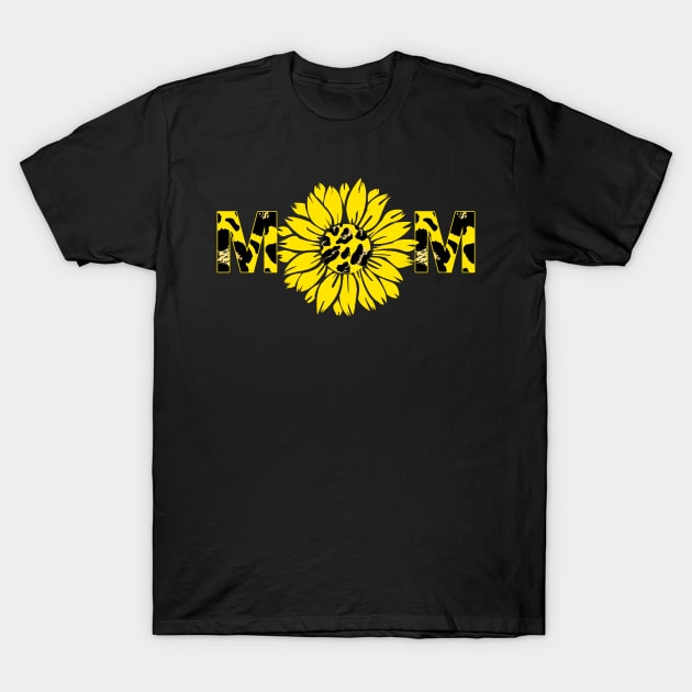 Mom Sunflower pattern design T-Shirt by Diannas